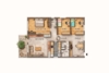 Viel Platz, viel Sonne – 4,5 Zimmer mit Westbalkon - Grundriss